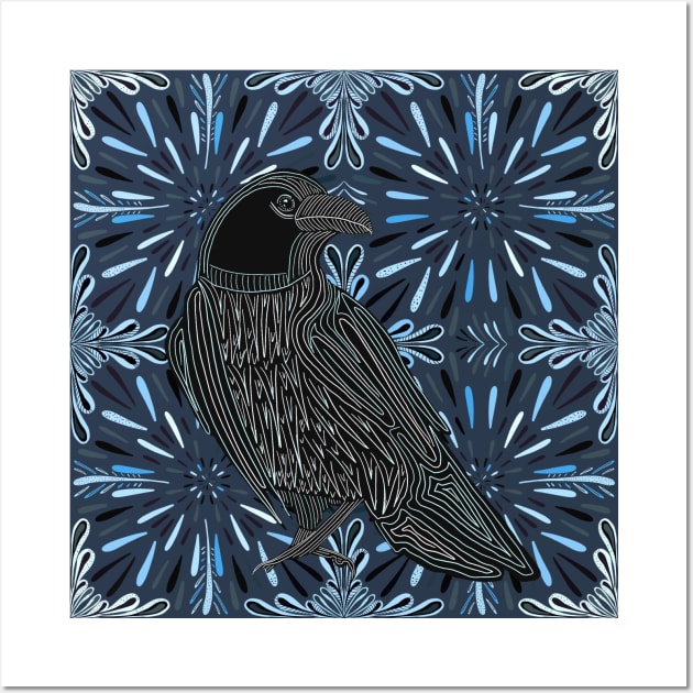 Crow | Raven | Bird Lovers Gift Wall Art by Suneldesigns